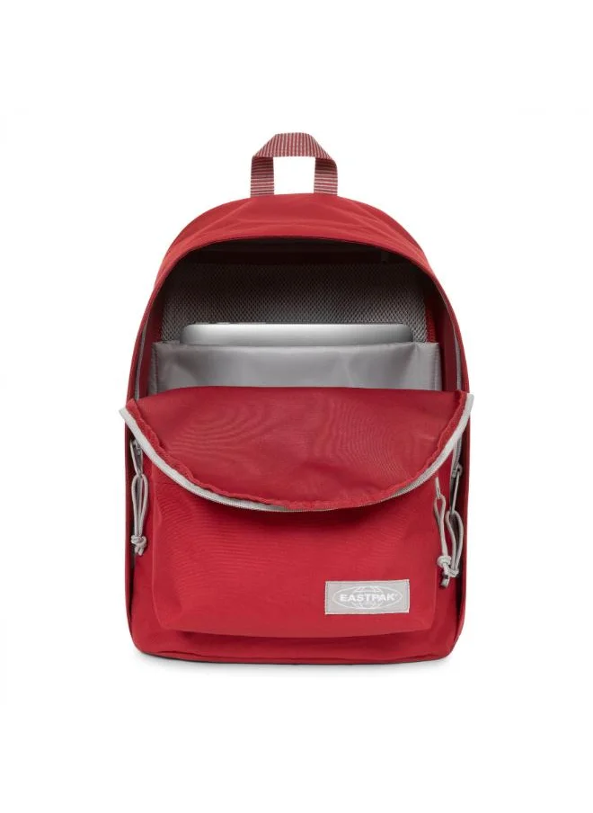 EASTPAK Out Of Office Medium Backpack With Laptop Protection - Kontrast Stripe Red