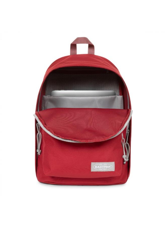 EASTPAK Out Of Office Medium Backpack With Laptop Protection - Kontrast Stripe Red  - Image 2