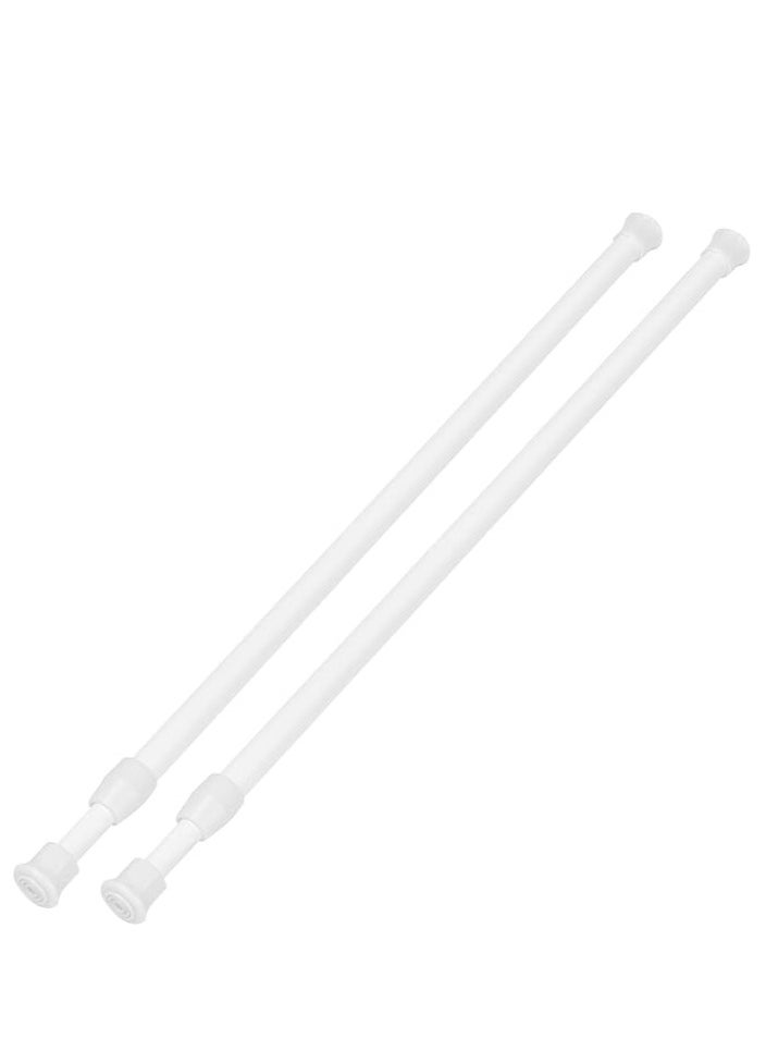 ماركة غير محددة اثنان قطعة قابل للسحب قضيب ستارة الربيع الأبيض 70-120cm  - Image 1