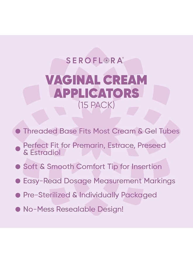 Serovera Disposable Vaginal Cream Applicators 15 Pack for Women - Image 5