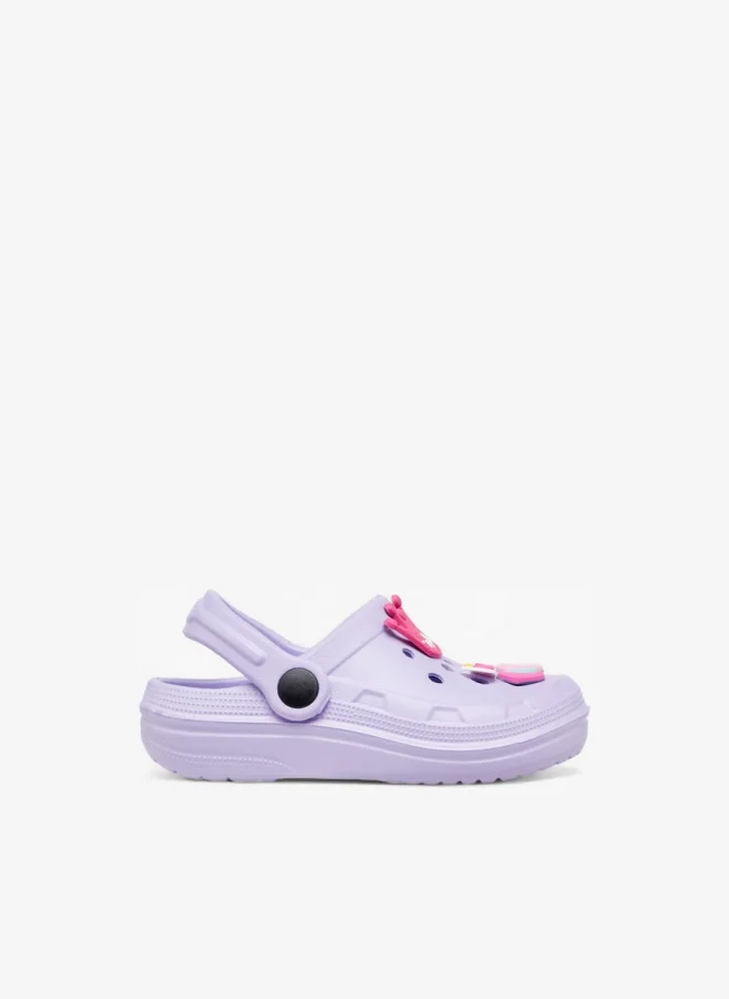 Flora Bella Heart Accent Clogs With Backstrap