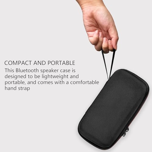 VERTUS® Hard Eva Box Case Organizer Portable Zipper Carry Cover Mesh Pocket Storage Bag for Marshall Emberton/II/III Bluetooth Speaker (Black) - Image 4
