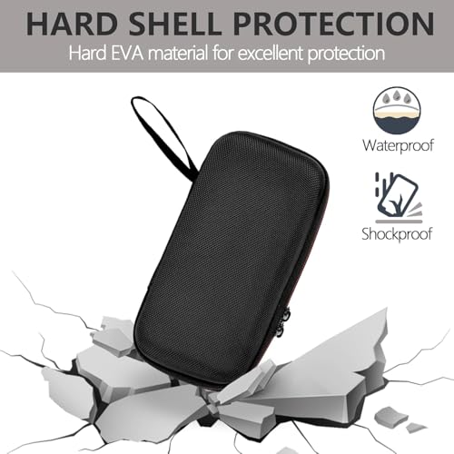 VERTUS® Hard Eva Box Case Organizer Portable Zipper Carry Cover Mesh Pocket Storage Bag for Marshall Emberton/II/III Bluetooth Speaker (Black) - Image 3