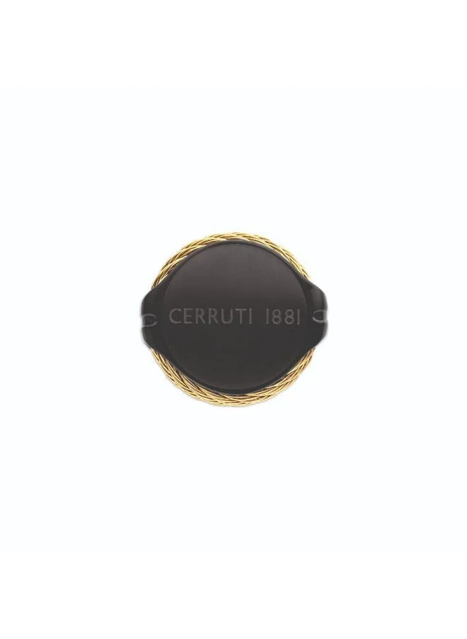 شيروتي 1881 Kabil Black and Grey Cable Cufflinks for Men