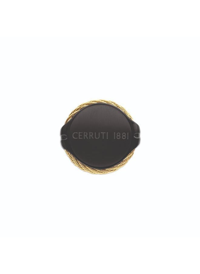 CERRUTI 1881 Kabil Black and Grey Cable Cufflinks for Men  - Image 4