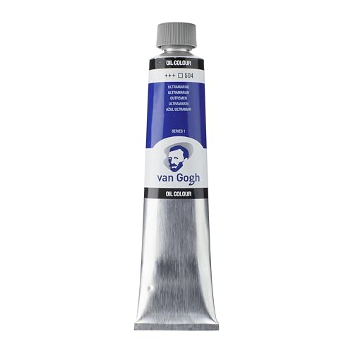 Talens Van Gogh Oil Color Paint, 200ml Tube, Ultramarine 504 - Image 3
