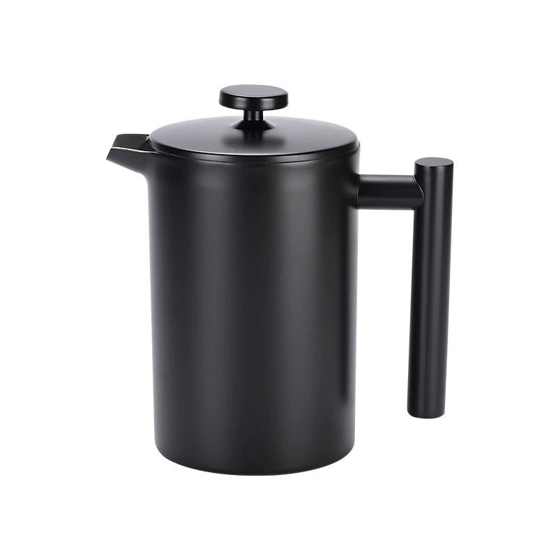 Internal And External 304 Press Black Coffee Pot European-Style Filter Hand Coffee Appliance Tea Making Filter Teapot - Image 3