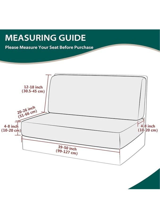 Stretch Campervan Cushion Cover, Sectional Replacement Caravan Sofa Seat Cover - Includes 2 backrest covers and 2 bench covers - Image 5