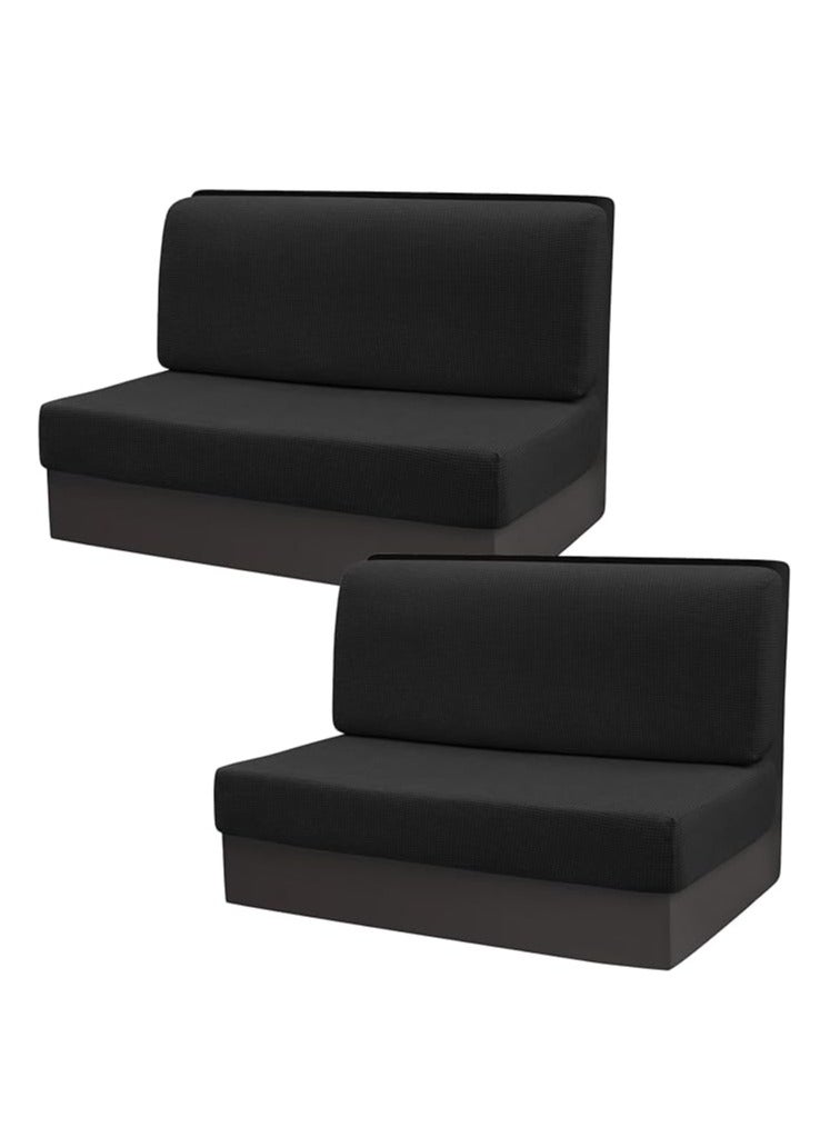 Stretch Campervan Cushion Cover, Sectional Replacement Caravan Sofa Seat Cover - Includes 2 backrest covers and 2 bench covers - Image 1