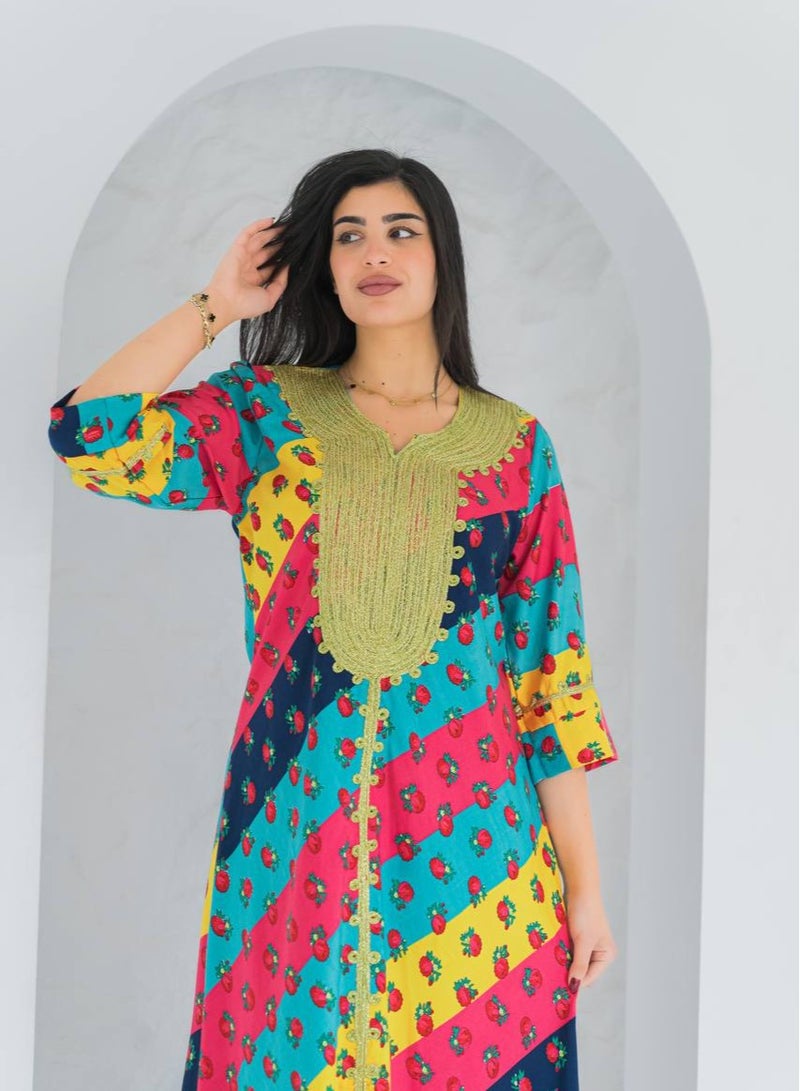 AFandina Distinctive shawlki galabiya A-369 - Image 1