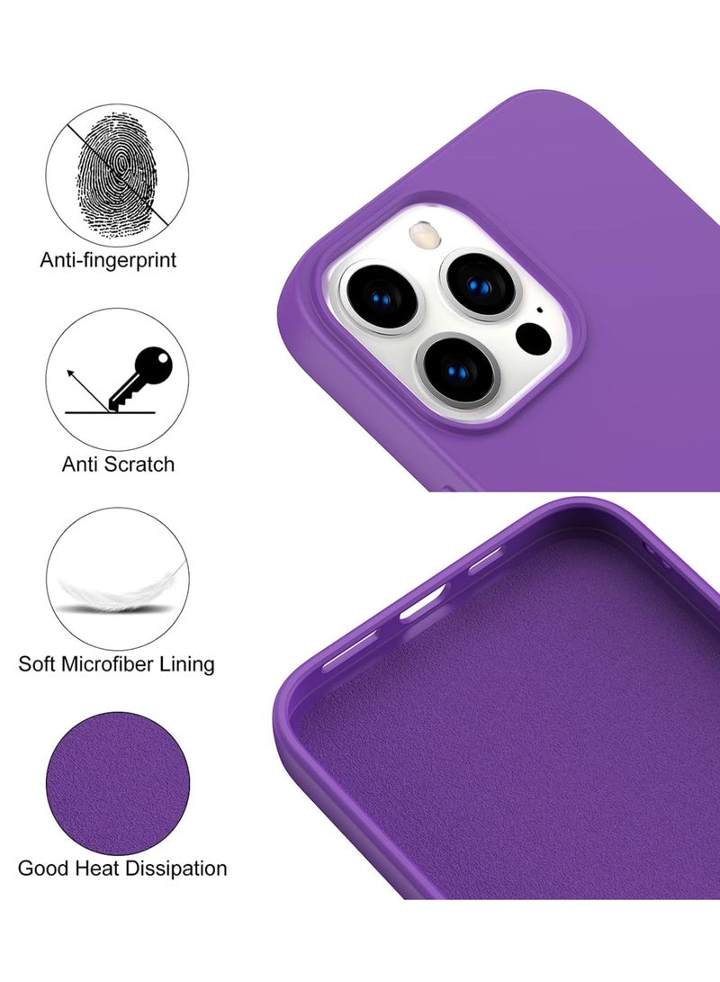 BORTONY iPhone 16 Pro Case 6.3 inch Liquid Silicone Case iPhone 16 Pro Cover Gel Rubber Soft Silky Touch Shockproof Thin Protective Cover for Apple iPhone 16 Pro - Image 3