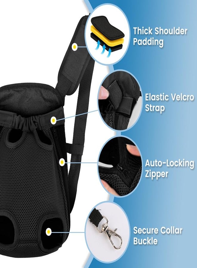 Mosago Dog Backpack Carrier, Puppy Carriers for Small Dogs 8-12 Lbs, Wearable Small Dog Carrier Sling Backpack, Adjustable Chest Pet Front Carry Travel Bag for Hiking/Traveling, Cat Stroller, Large - Image 5