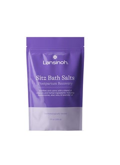 Lansinoh Lansinoh Sitz Bath Salts Postpartum Essentials, Epsom Salts With Soothing and Calming Ingredients Including Lavender Oil, Frankincense and Aloe Vera, 10 Ounce  - Image 1