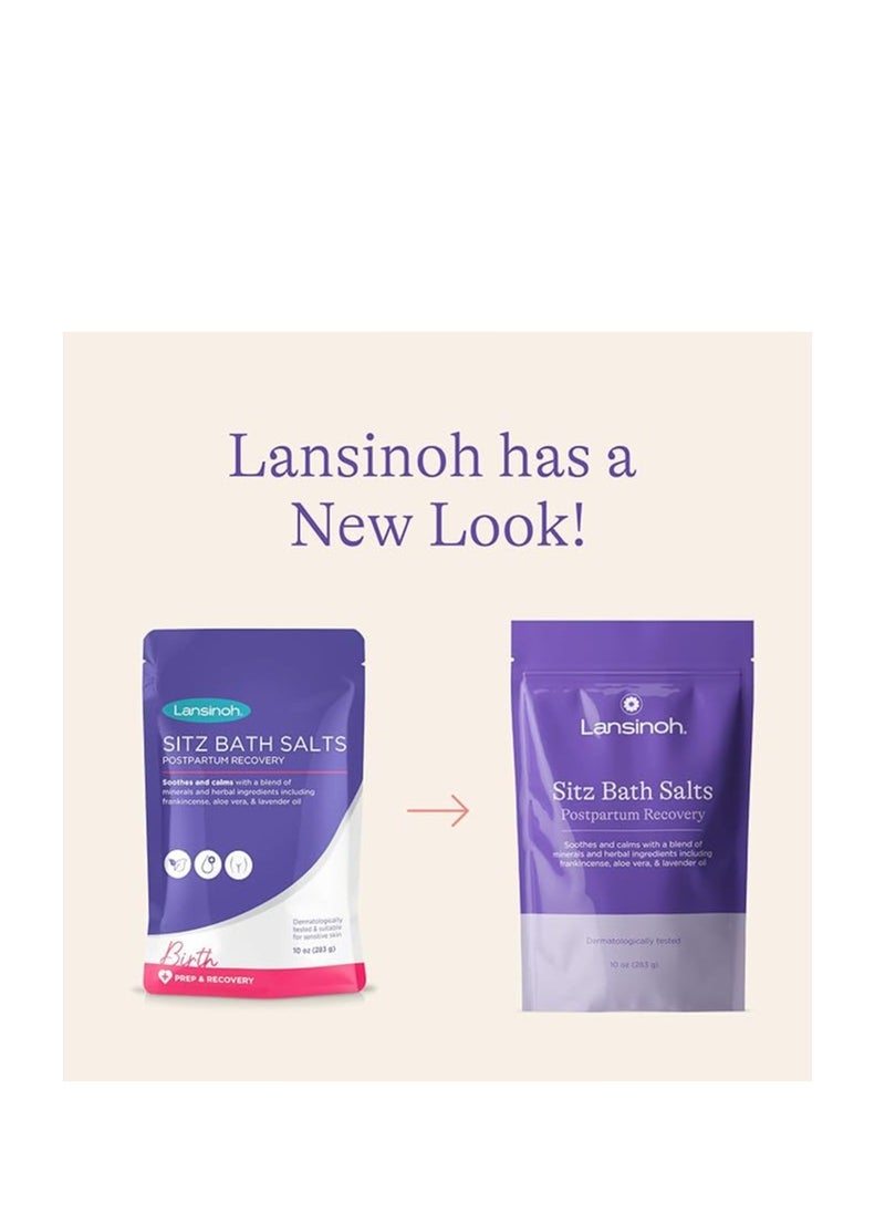 Lansinoh - Lansinoh Sitz Bath Salts Postpartum Essentials, Epsom Salts With Soothing and Calming Ingredients Including Lavender Oil, Frankincense and Aloe Vera, 10 Ounce - Image 1