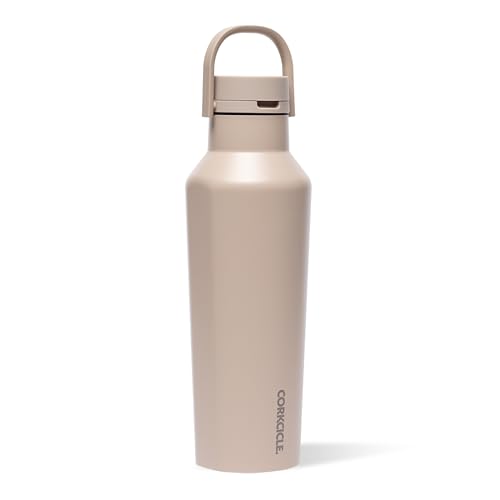 Corkcicle Sport Canteen - Keeps Drinks Cold 25 Hours - Stainless Steel Water Bottle - Triple-Insulated - Spill-Proof - Summer Drinkware Gift - Keeps Drinks Ice Cold - 20 oz - Desert - Image 1