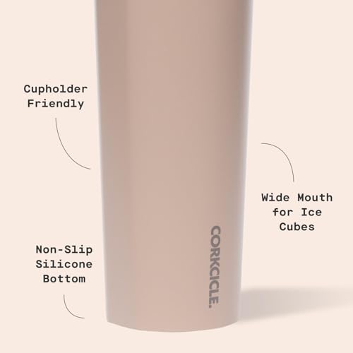 Corkcicle Sport Canteen - Keeps Drinks Cold 25 Hours - Stainless Steel Water Bottle - Triple-Insulated - Spill-Proof - Summer Drinkware Gift - Keeps Drinks Ice Cold - 20 oz - Desert - Image 4