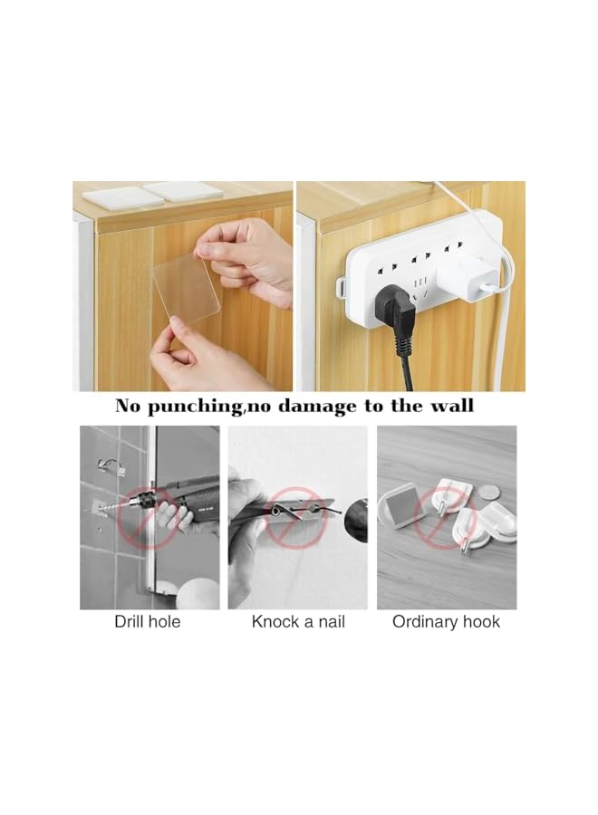 PROMASS promass Double Sided Adhesive Pads, 100PCS Removable Double Sided Tape for Walls, Transparent Strong Adhesive 2 Sided Pre Cut Square Tape, Suitable for Pasting DIY Crafts, Home, Office, Posters  - Image 3