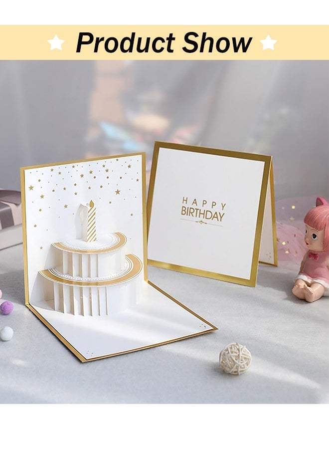 2 ورقة تصميم أنيق فاخر بطاقة منبثقة ثلاثية الأبعاد، بطاقة تهنئة لأعياد الميلاد، بطاقة هدايا متينة وقوية من الورق المقوى الأفضل لأعياد الميلاد والتخرج - Image 4