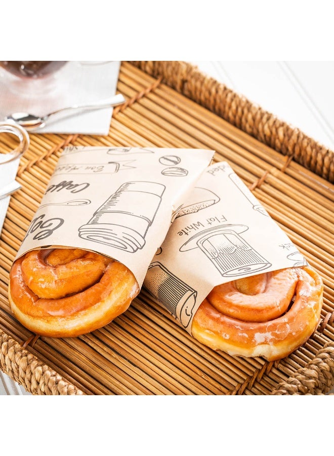Restaurantware 12 x 12 Inch Pastry Sheets, 500 Durable Sandwich Wrapping Papers - Greaseproof, Microwavable, Kraft Paper Food Basket Liners, For Restaurants, Bakeries, Or Coffee Shops  - Image 3