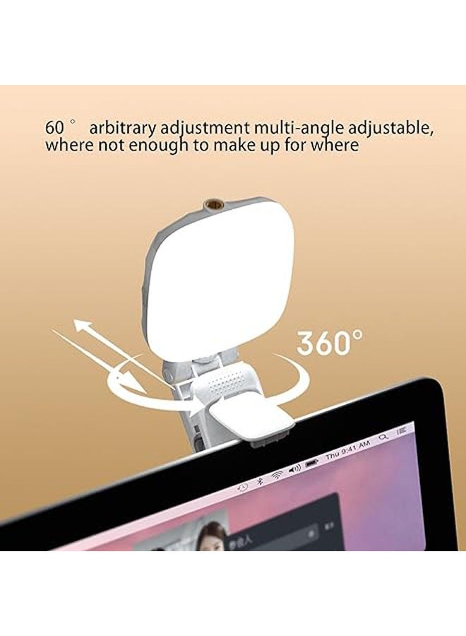 Fill Light, Led Phone Light, Clip-on Charging Fill Light, USB Camera Light, Portable Fill Light, 360 Degree Adjustment Computer Webcam Camera Light for Video Recording and Live Streaming - Image 4