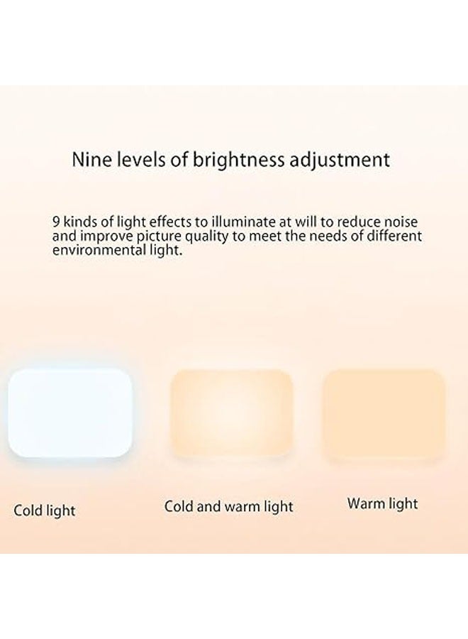 Fill Light, Led Phone Light, Clip-on Charging Fill Light, USB Camera Light, Portable Fill Light, 360 Degree Adjustment Computer Webcam Camera Light for Video Recording and Live Streaming - Image 5