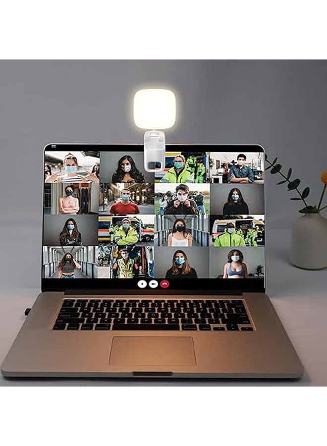 Fill Light, Led Phone Light, Clip-on Charging Fill Light, USB Camera Light, Portable Fill Light, 360 Degree Adjustment Computer Webcam Camera Light for Video Recording and Live Streaming - Image 3