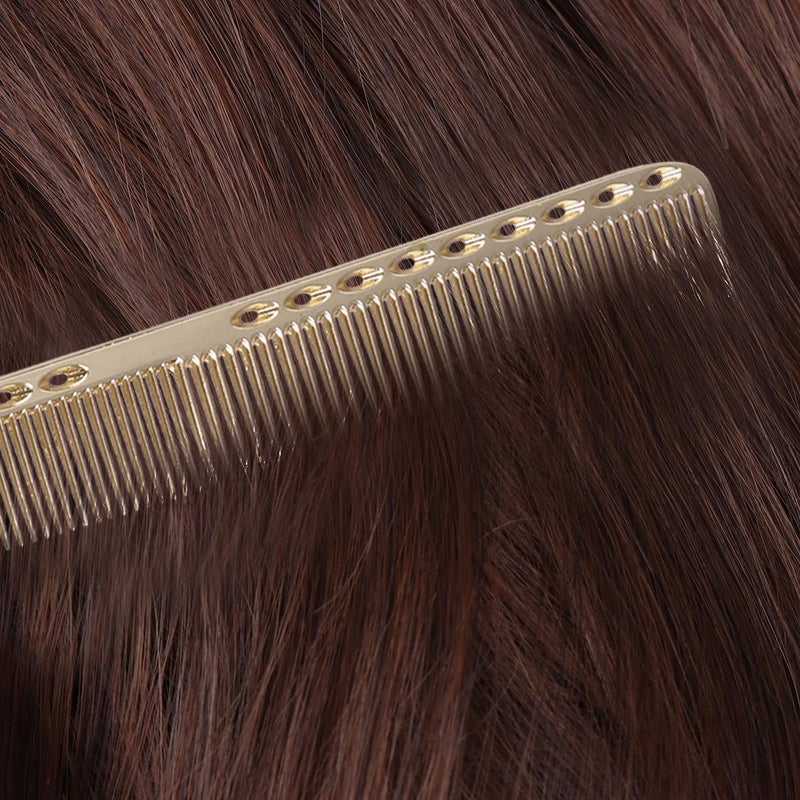 Stainless Steel Hair Comb Set Gold Tone Large Fork Comb Massage Styling Salon Home - Image 5