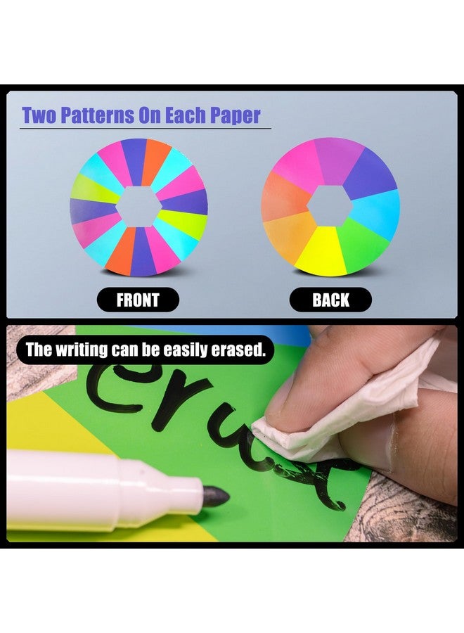 Novelty Place 10 Inch Spinning Prize Wheel - Tabletop Double Sided 8/16 Slot Spinner Card, Dry Erase Marker, Ideal for Family Gatherings, Fortune Games, Carnivals, Trade Show, and Promotional Events - Image 5