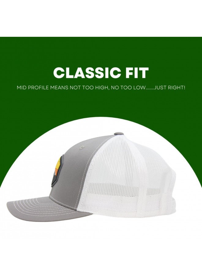 LINDO Trucker Hat - Mountain Sky (Graphite/White) - Image 1