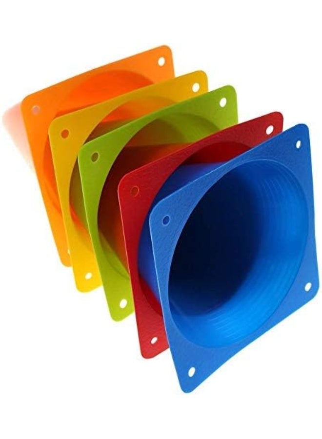 BEYTOR 9-Inch Orange Training Cones – Set of 10 Durable Sports Cones for Football, Agility, Fitness & Traffic Marking – High Visibility, Lightweight & Portable - Image 2