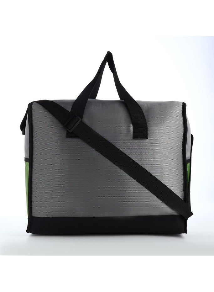 VIO 30L Large Reusable Insulated Cooler Bag Lightweight Oxford Cloth Large Capacity Thermal Waterproof Handbag For Hot Cold Refrigerated Food For Lunch Picnic Barbecue Beach Camping Picnic Outdoor Green - Image 2