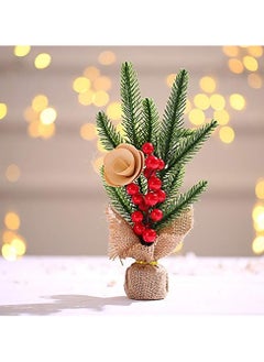 Generic 3Pcs Artificial Mini Tree 10.24Inch Tabletop Decoration Tree Fake Christmas Tree Tabletop Small Xmas Tree for Holiday Indoor DIY Holiday Decor  - Image 5
