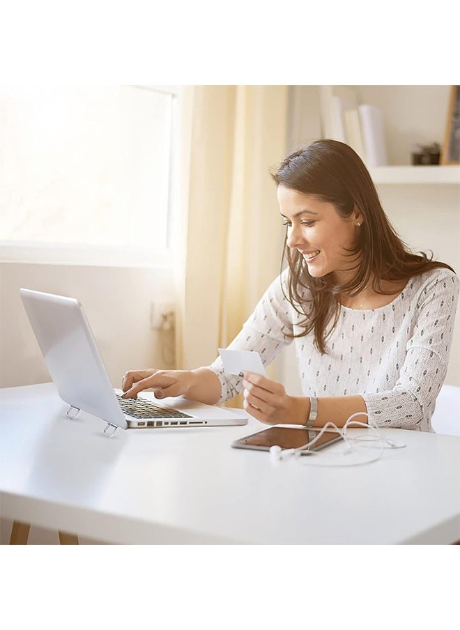 2PCS Portable Keyboard Riser, Self-Adhesive Aluminum Alloy Mini Laptop Stand Invisible Heat DissipationComputer Keyboard Stand for Desk, Laptop Feet Compatible (Silver) - pzsku/Z6E070820CE4586E1604AZ/45/_/1721616415/1e7b51c0-c72d-4a8c-93cb-6ff18841dcb2