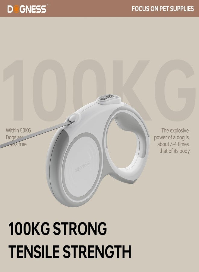 DOGNESS 16.4 Ft Retractable Dog Leash (Ivory White) - Image 3