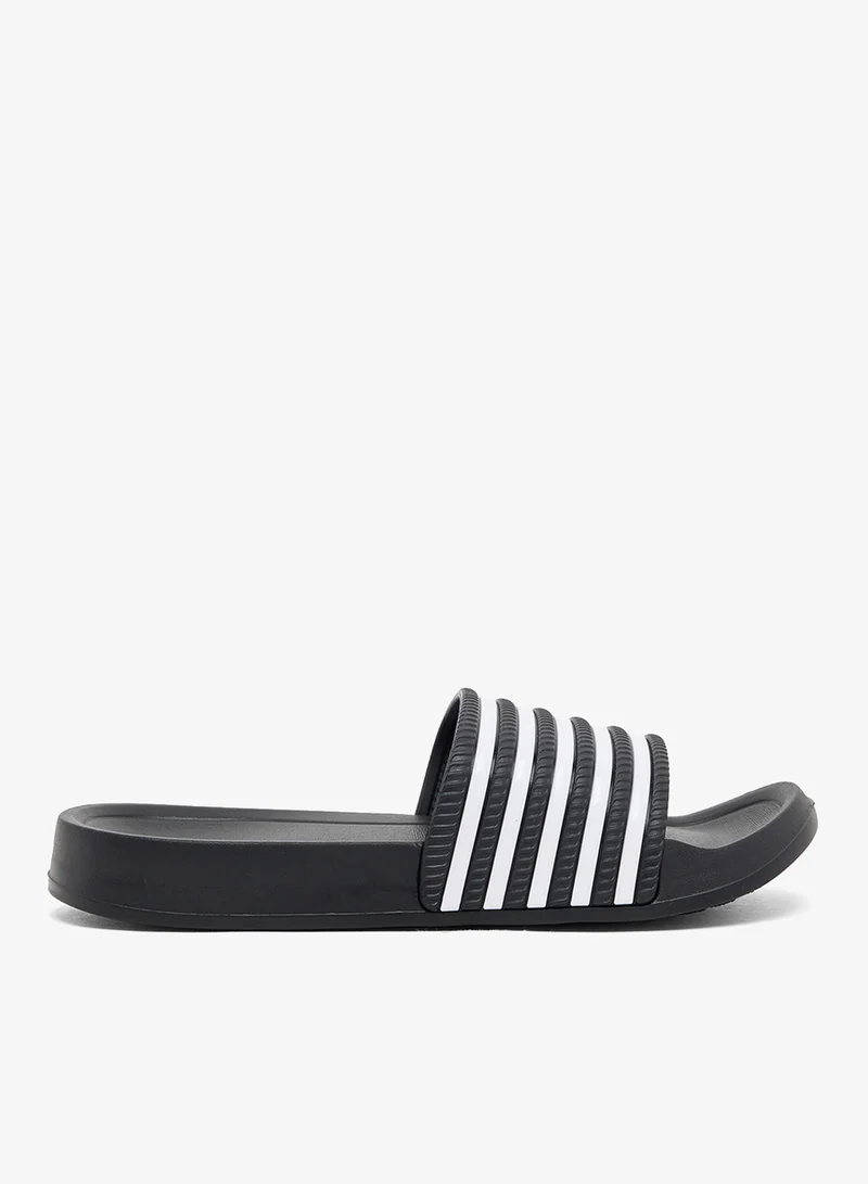 Seventy Five Casual Stripes Detail Slides