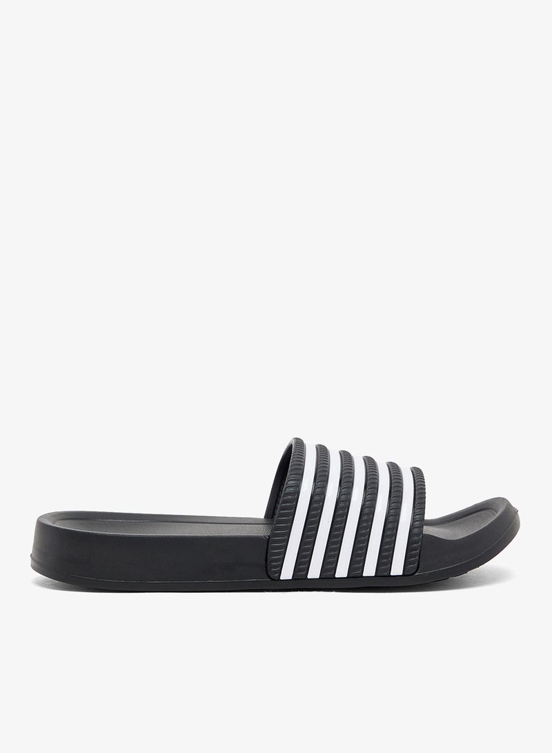 Seventy Five Casual Stripes Detail Slides - Image 1