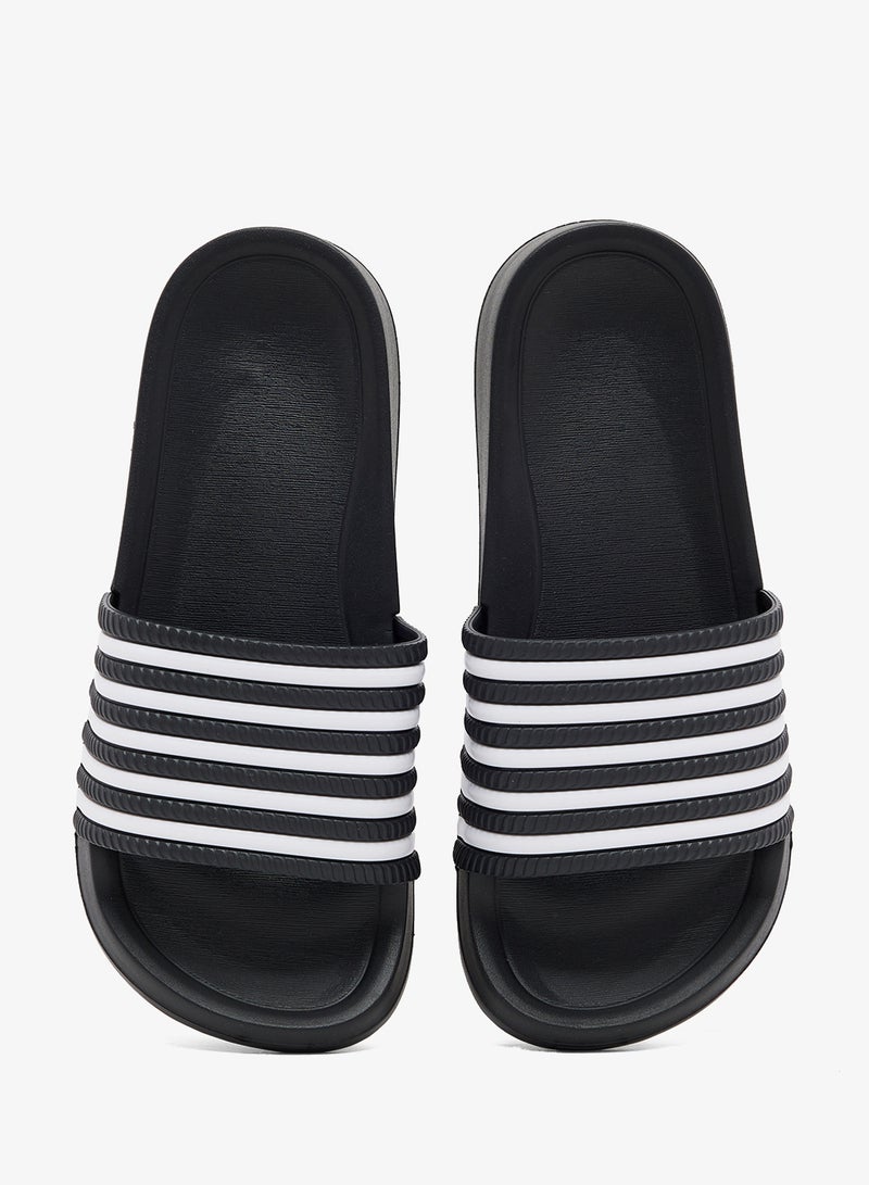 Seventy Five Casual Stripes Detail Slides - Image 4