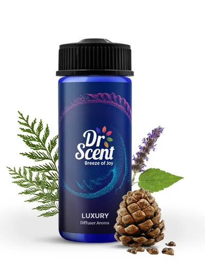 Dr Scent Dr Scent Breeze of Joy Luxury Aroma Oil Diffuser – 170ml | UK-Made Cedarwood & Velvet Cedar Fragrance | Perfect for Hotels, Large Rooms, and Offices