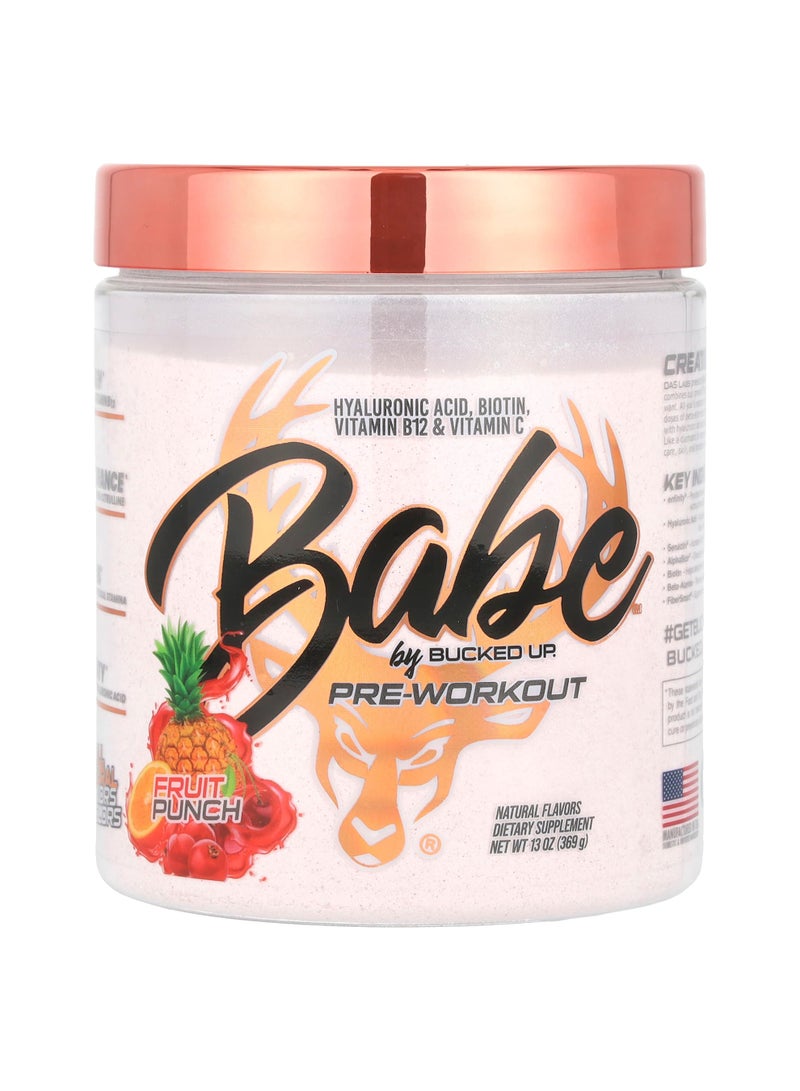 Babe, Pre-Workout, Fruit Punch, 13 oz (369 g)