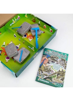 Dinosaur Fossil Excavation Kit 4 In 1 Fossil Digging Kit For Kids Build 4 Dinosaur Fossils 46 Pieces Archeology Set Hunting Kit Dinosaur Toys Games For Boys And Girls Age 6+ - pzsku/Z6E0738CBDB037C0F426EZ/45/_/1720618086/f57aac4e-c760-402f-b7a2-d9bf64d376ba