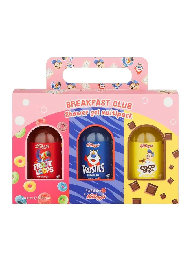 بابل تي كوزميتيكس Kelloggs Breakfast Club Shower Gel Set 3 x 100ml