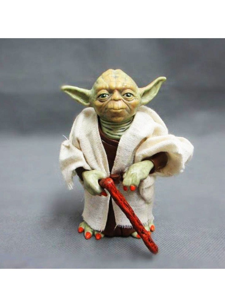 General Star Wars 7 Master Yoda 12CM Real Clothes Action Figure Model Ornaments  - Image 1