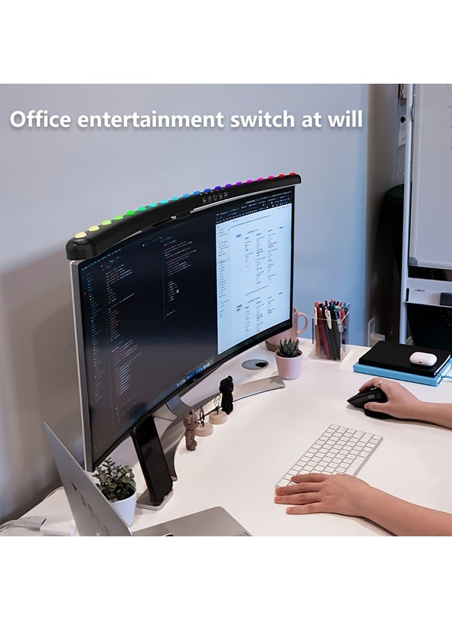XiuWoo - Adjustable USB RGB LED Monitor Light Screen Lamp With RGB Backlight 60cm For Over 24inches Cured Monitor Gaming Room - Image 1