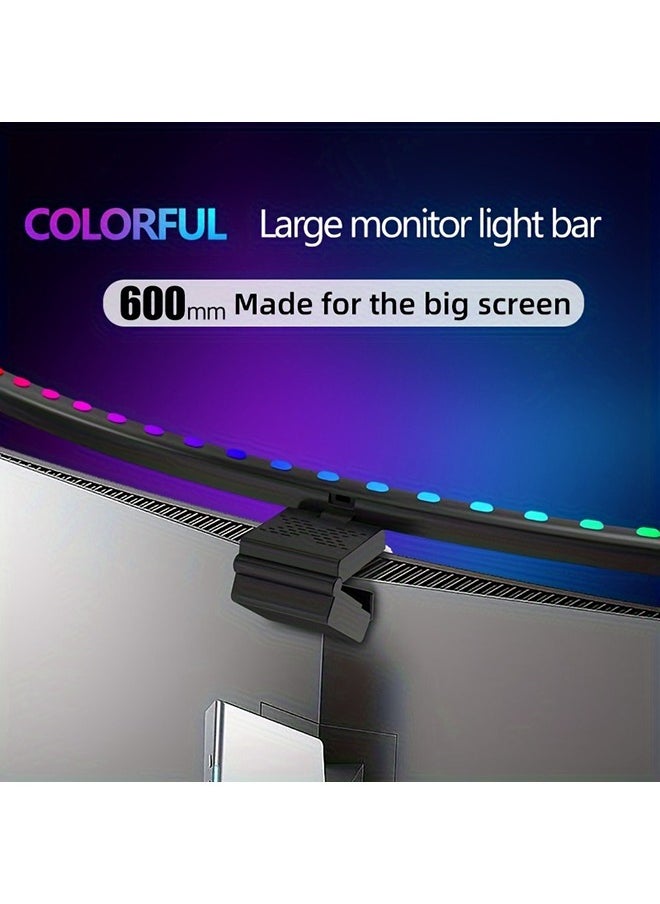 XiuWoo - Adjustable USB RGB LED Monitor Light Screen Lamp With RGB Backlight 60cm For Over 24inches Cured Monitor Gaming Room - Image 1