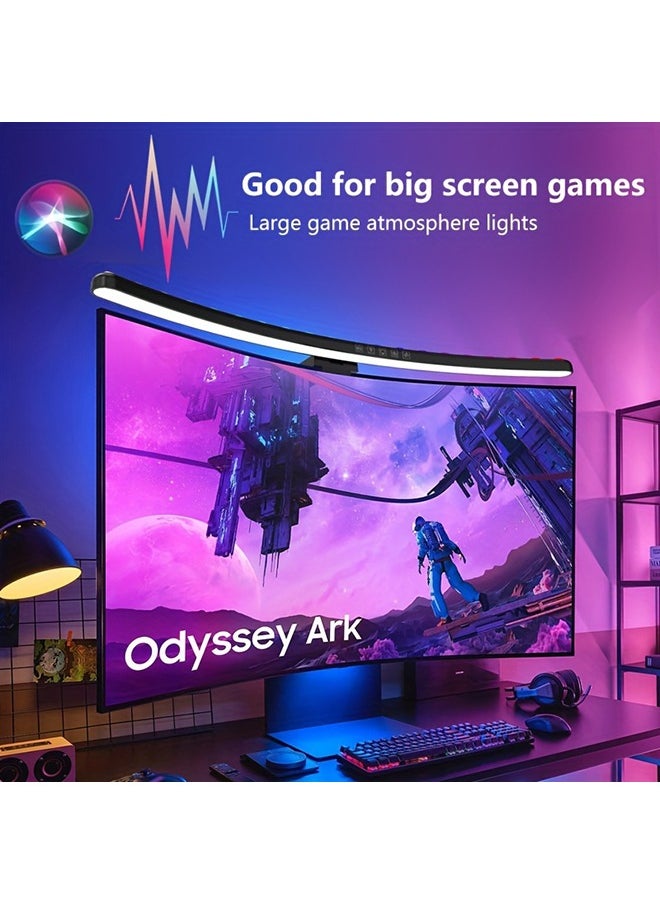 XiuWoo - Adjustable USB RGB LED Monitor Light Screen Lamp With RGB Backlight 60cm For Over 24inches Cured Monitor Gaming Room - Image 1