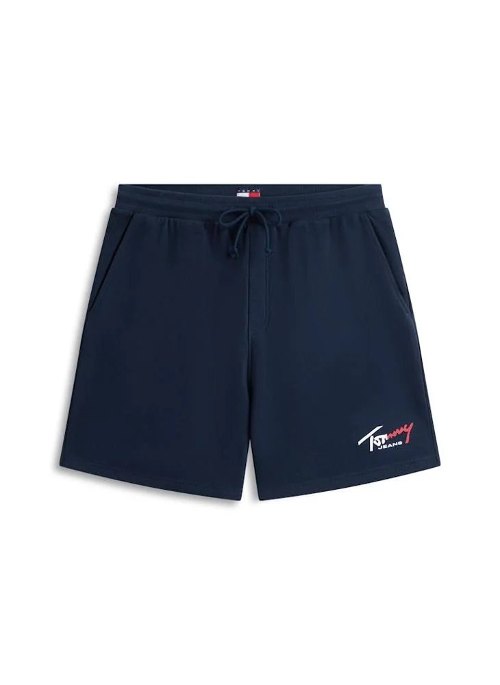 TOMMY JEANS  Sueded Terry Signature Logo Sweat Shorts for Men | Best Price UAE