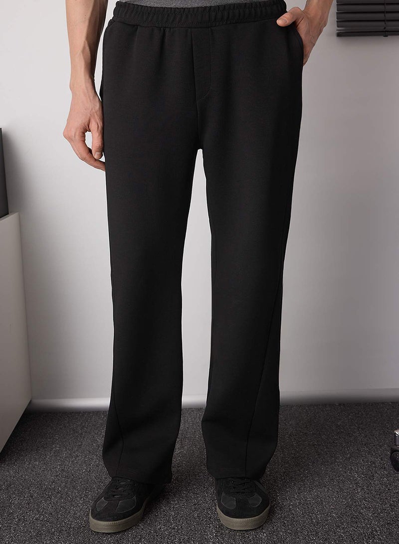 trendyol Black Men's Knitted Casual Pants Tmnaw26Pl00000 - Image 1