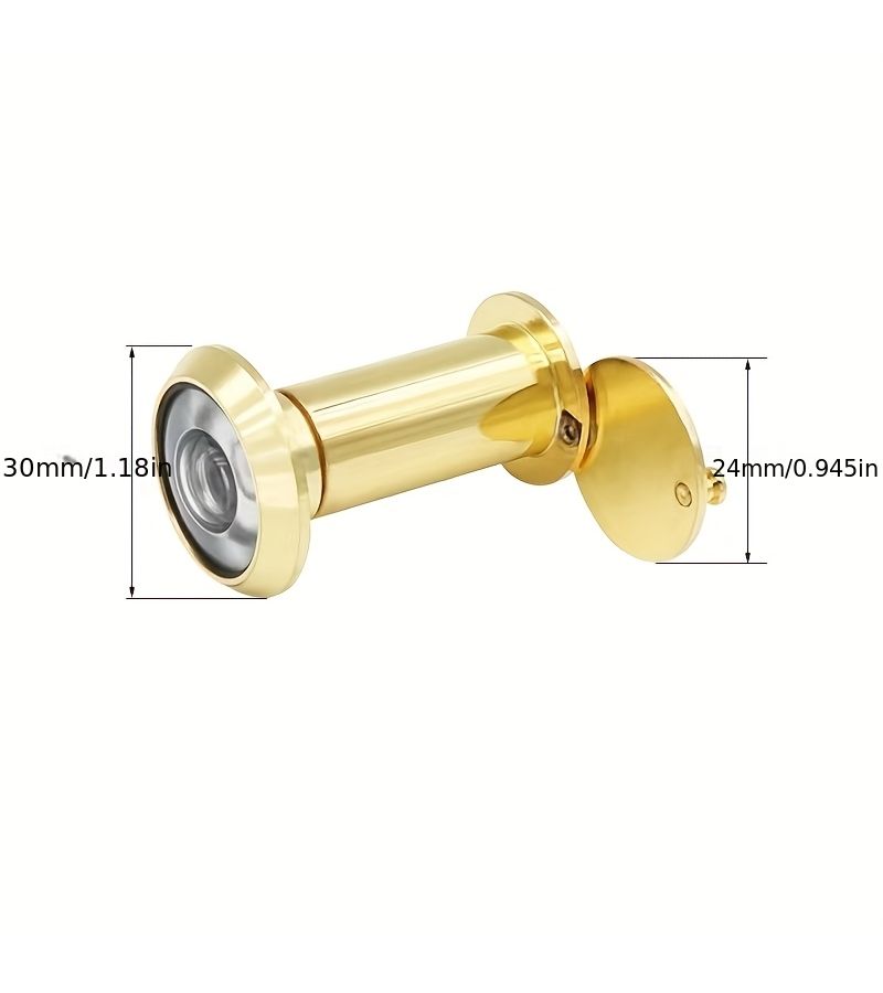 Golden 220 Degree Wide Angle Door Peephole Viewer 30mm Anti Theft Security Lens - Image 3