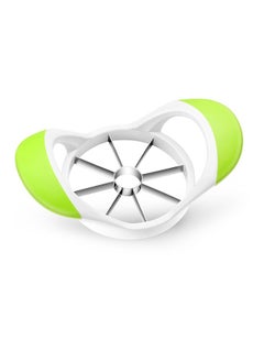 8 Super Sharp Blades Stainless Steel Apple Slicer Corer Divider, Professional Apple Slicer Fruit Cutter Upgraded Version, Large Apple Chopper and Divider Pitter Divider, Apple Corer Tool (Green)