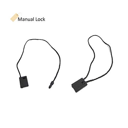 Acuteye 1000Pcs 7-inch Hang Tag String, Nylon Snap Lock Pin Loop Fastener Hook Ties for Clothes Tags, Price Tags, Shoes Snap Lock, Luggage Label, Easy and Fast to Attach(Black) - Image 3